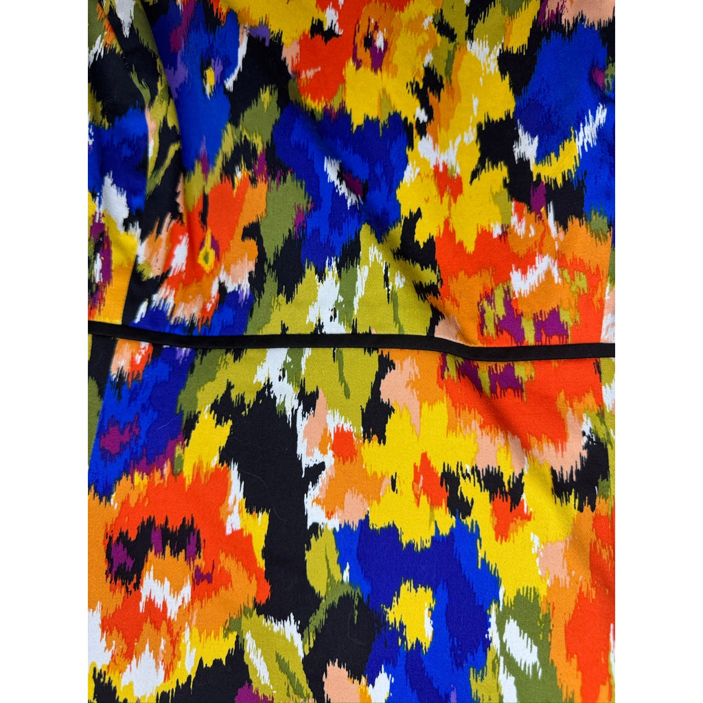 409. Tahari Arthur S. Levine Floral Sheath Dress Size 10 Multicolor Sleeveless