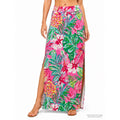 360. Lilly Pulitzer Pink Tropical Print Maxi Skirt Size Small