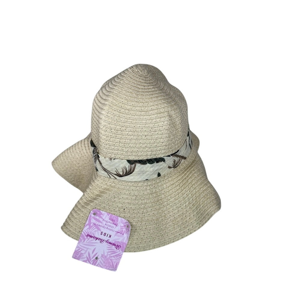 491. Tommy Bahama Kids Packable Floppy Sun Hat Tropical Bow OS