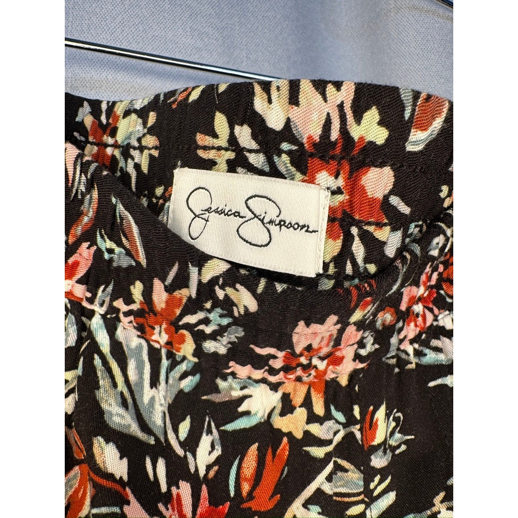 428. Jessica Simpson Floral Pull-On Pants Size L NWT