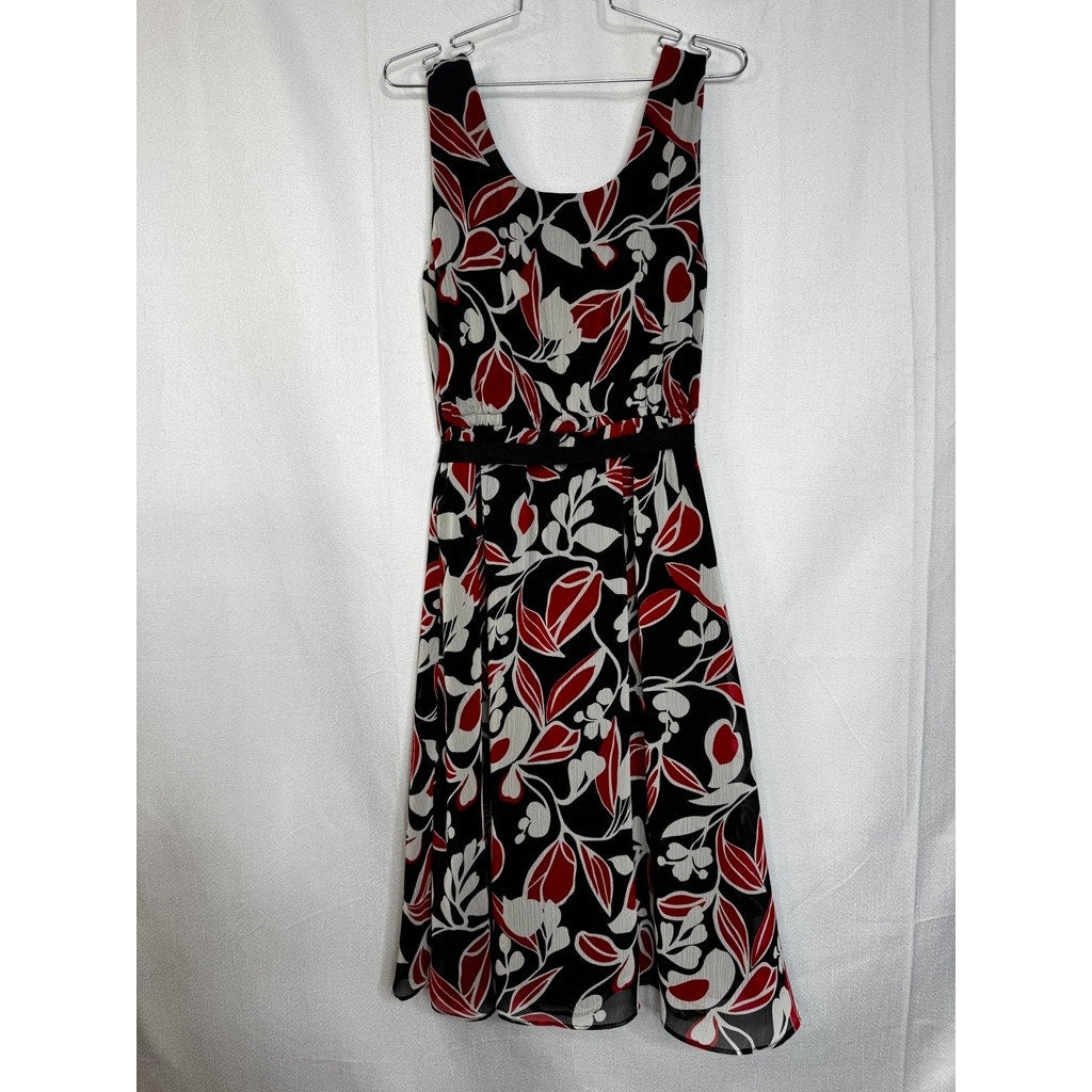 410. Studio I Floral Sleeveless Dress with Cropped Jacket Size 10