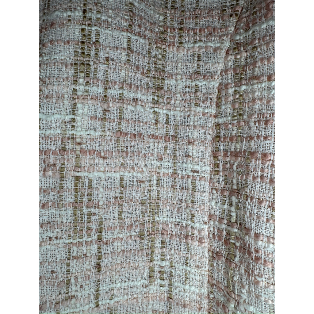 431. Alfred Dunner Petite Embellished Tweed Jacket Pink Size PM