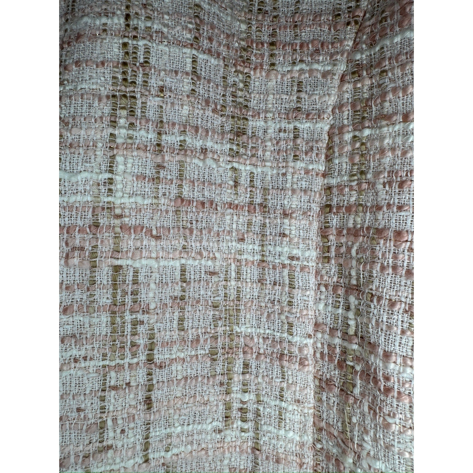 431. Alfred Dunner Petite Embellished Tweed Jacket Pink Size PM