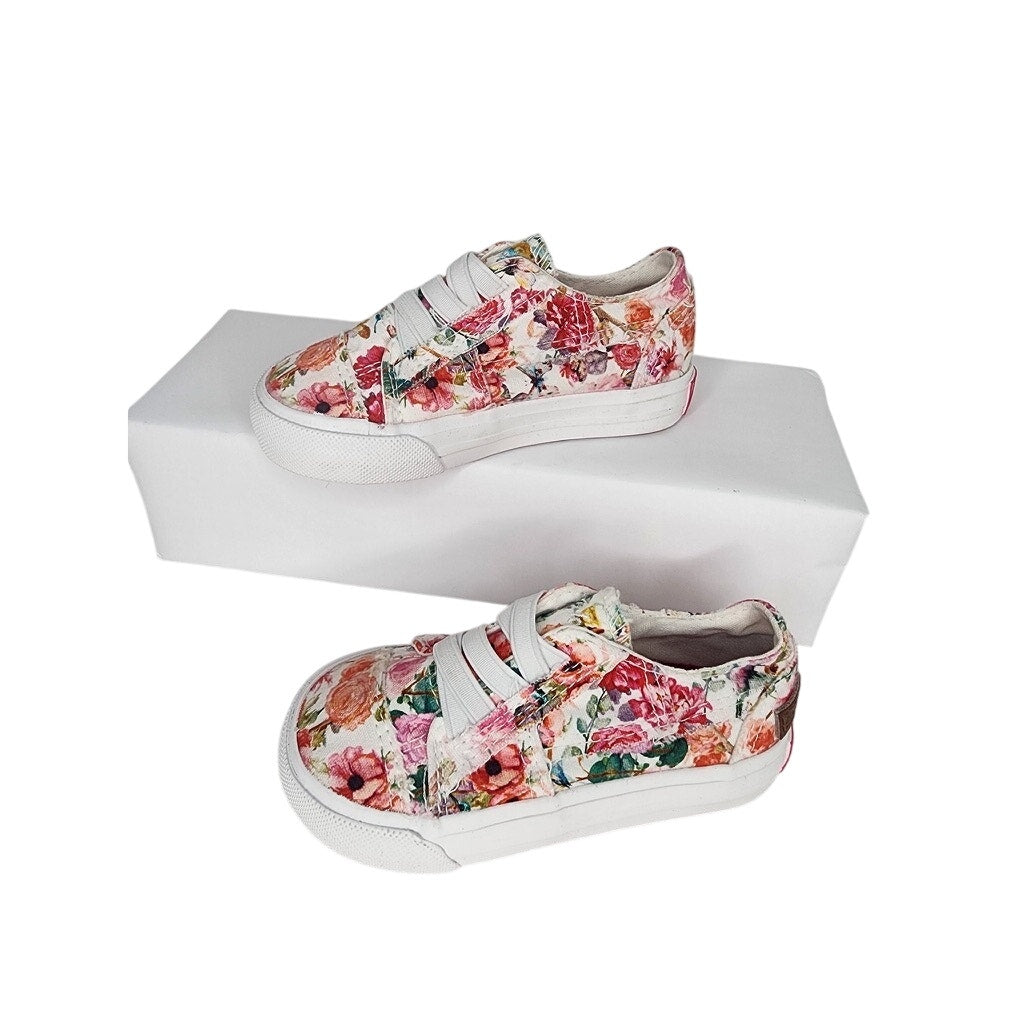 505. Blowfish Malibu Floral Canvas Slip On Sneakers Girls/Toddler Size 7