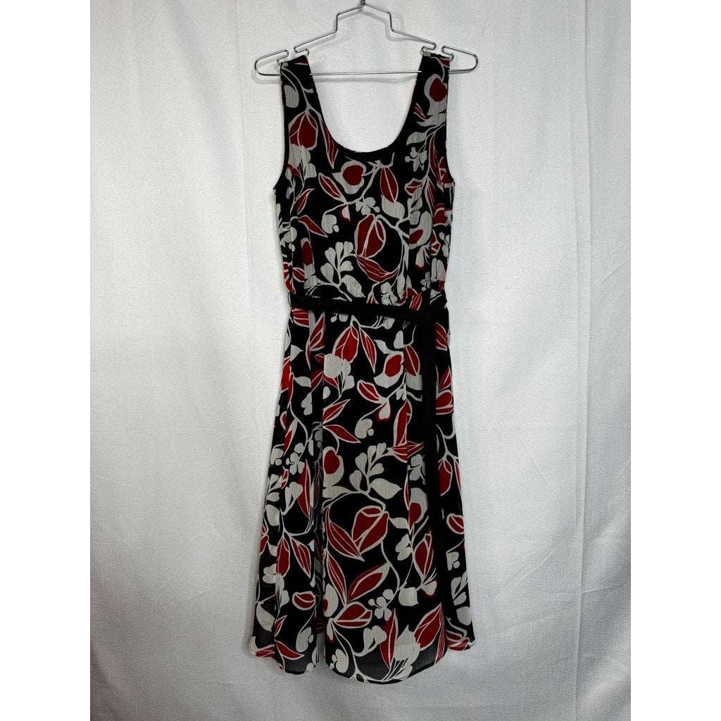 410. Studio I Floral Sleeveless Dress with Cropped Jacket Size 10