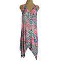 552. Lilly Pulitzer Asymmetrical Handkerchief Hem Dress XXS