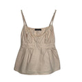 478. Brandy Melville Beige Peplum Cami Tank 100% Cotton