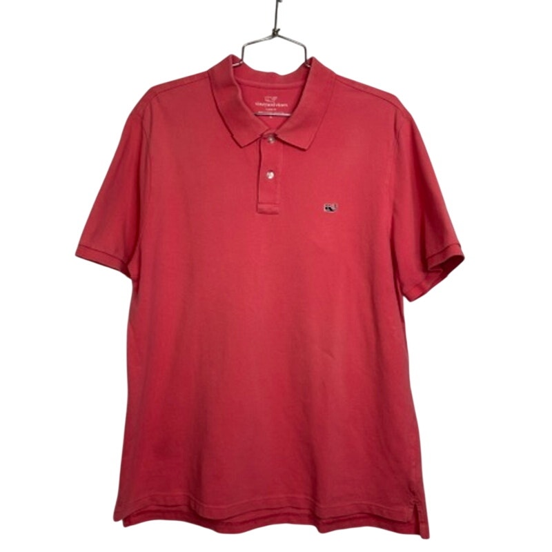 475. Vineyard Vines Classic Fit Polo Shirt Red Size L