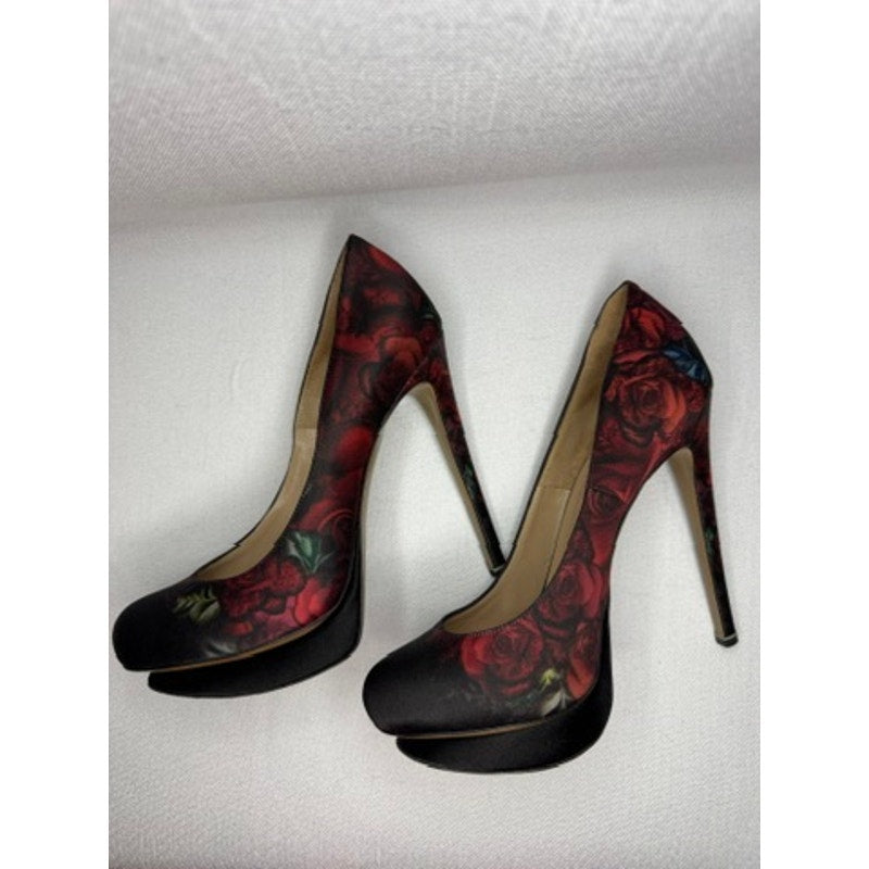 441. Nicholas Kirkwood Floral Platform Pumps Size 6.5/36.5 Made in Italy