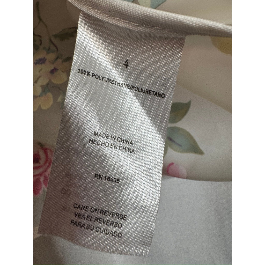 385. Tahari Floral Sheer Rain Jacket Size 4 Girls
