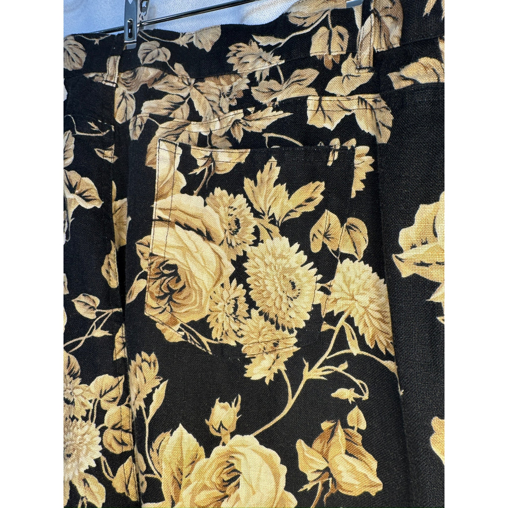 429. Lauren Ralph Lauren Floral Straight Leg Linen Pants Size 16