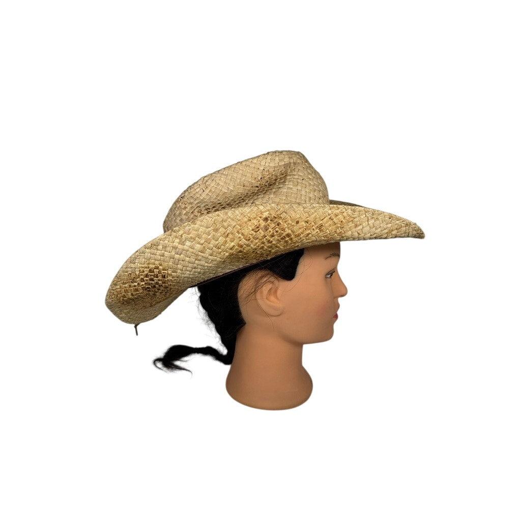 487. Stetson Straw Western Cowboy Hat Size S