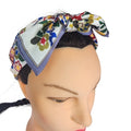 521. Handmade Floral Headband Bow Knot Fabric Hair Accessory