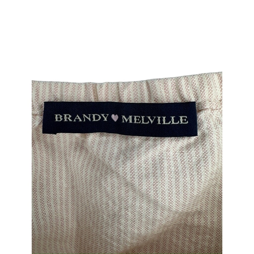 478. Brandy Melville Beige Peplum Cami Tank 100% Cotton