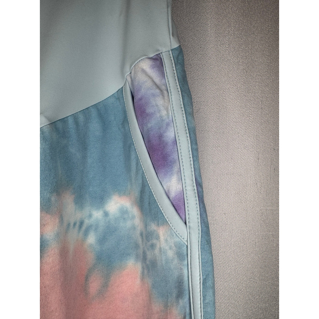 364. Maternity Pastel Tie-Dye Dolphin Hem Lounge Shorts Size Large