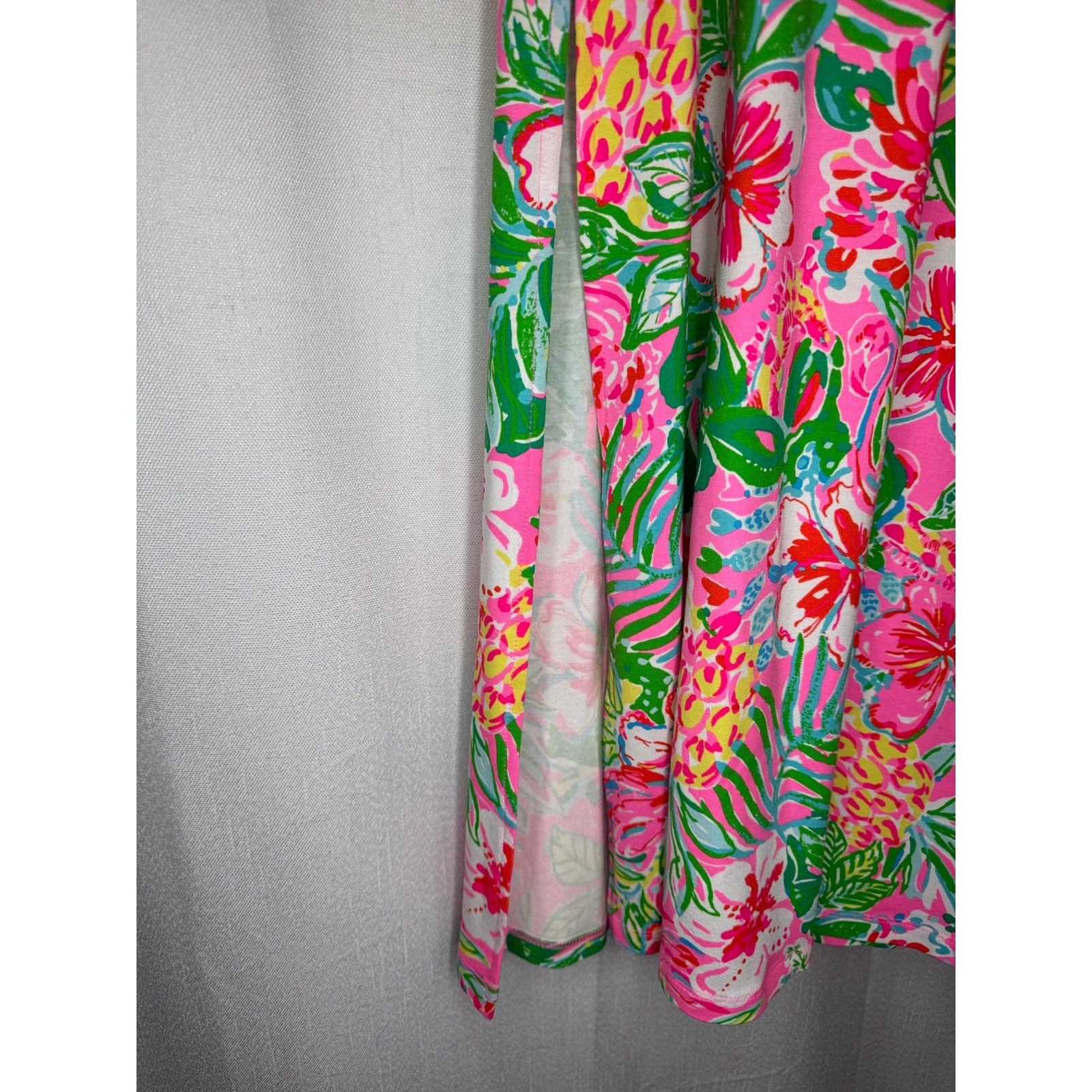 360. Lilly Pulitzer Pink Tropical Print Maxi Skirt Size Small
