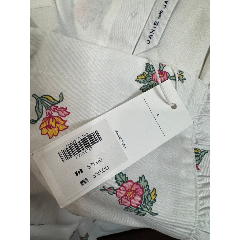 341. Janie and Jack NWT Floral Wide Leg Jumpsuit Girls Size 4