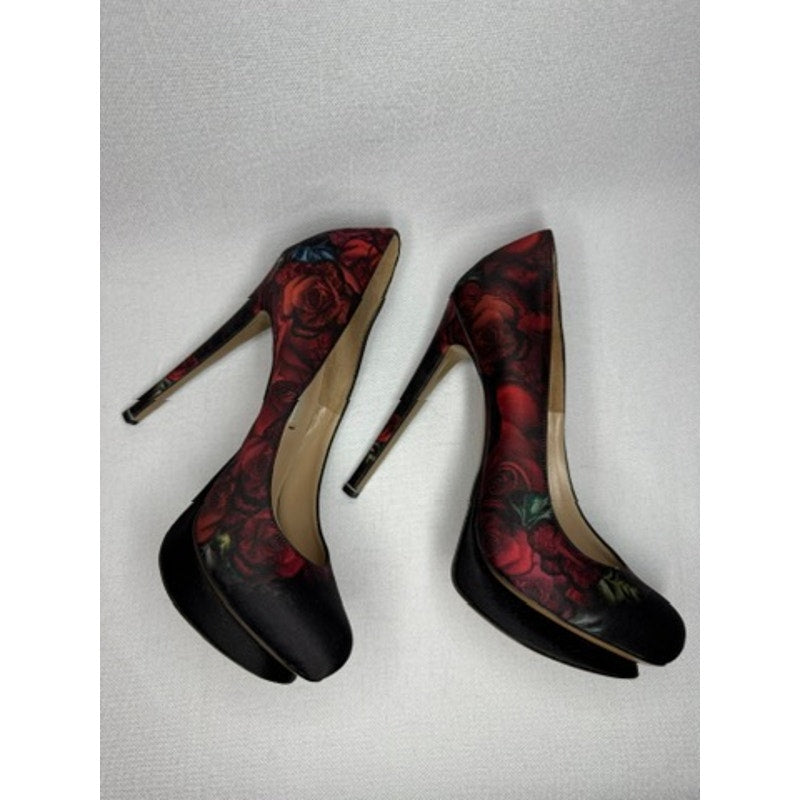441. Nicholas Kirkwood Floral Platform Pumps Size 6.5/36.5 Made in Italy