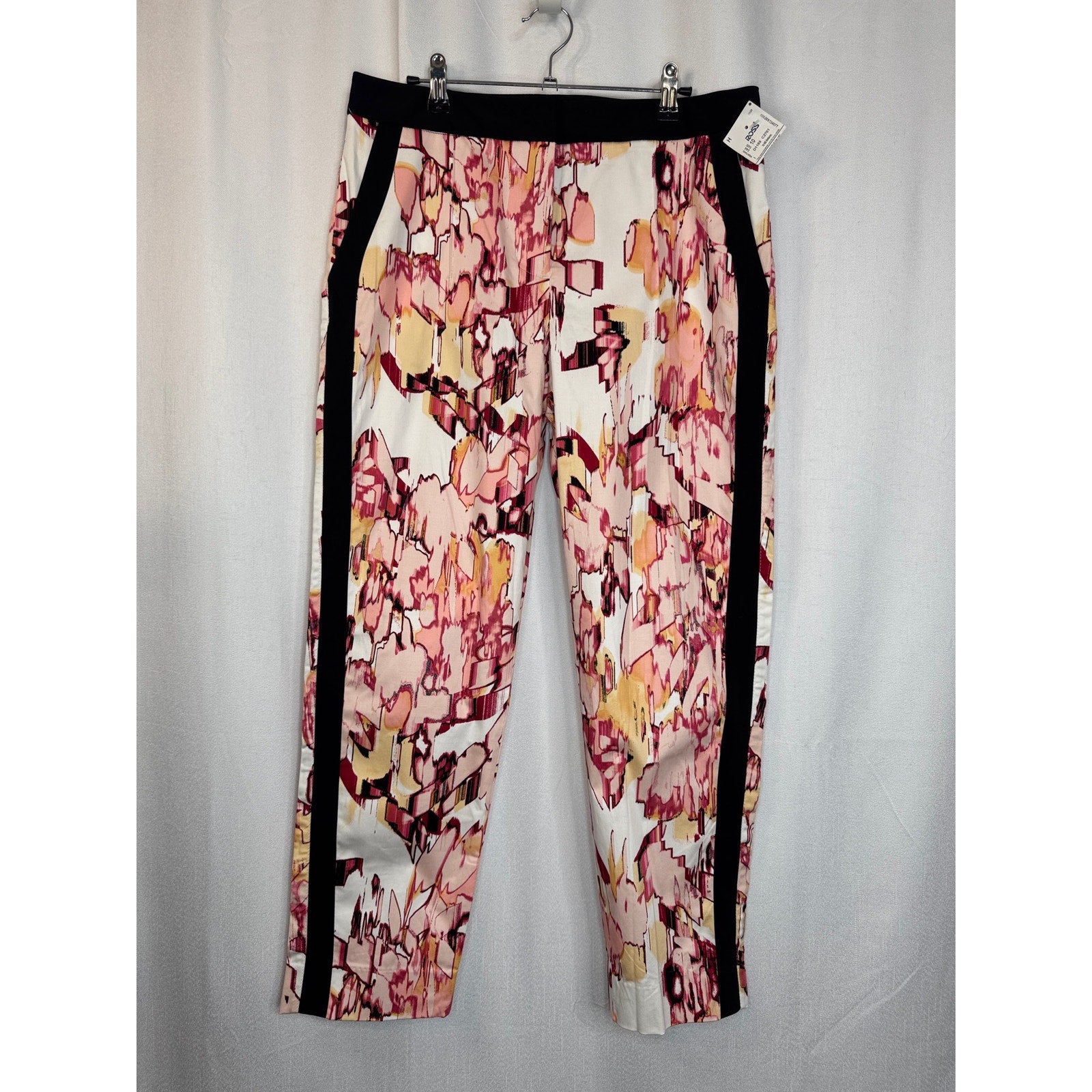 361. Donna Karan New York NWT Abstract Floral Ankle Pants Size 10