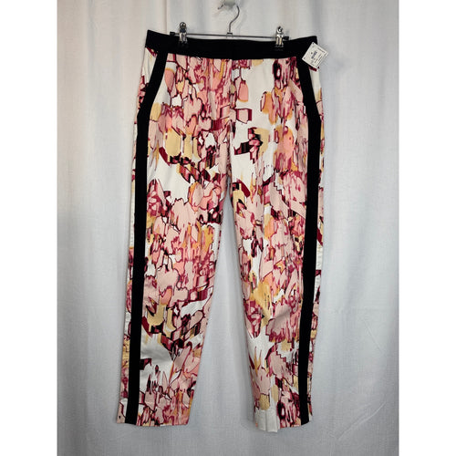 361. Donna Karan New York NWT Abstract Floral Ankle Pants Size 10