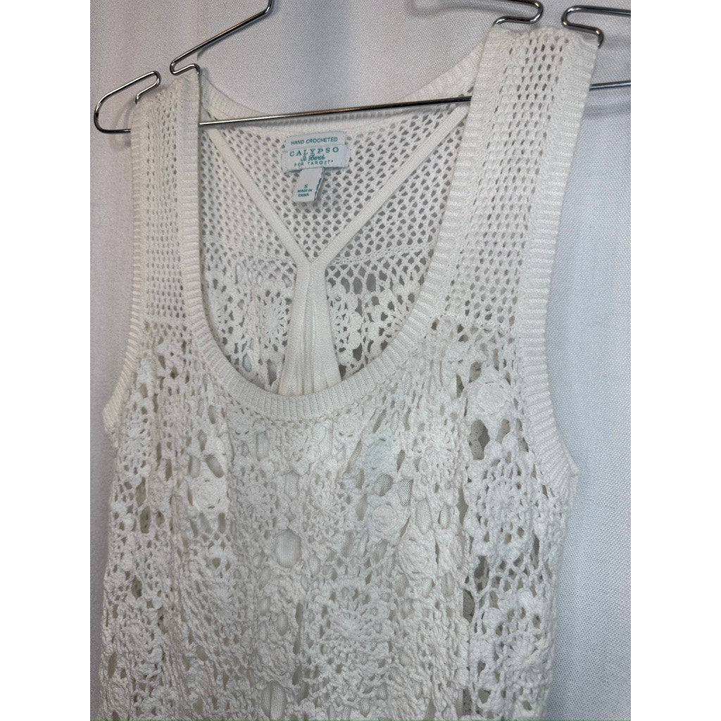382. Calypso St. Barth for Target Hand Crocheted Sleeveless Dress Size S