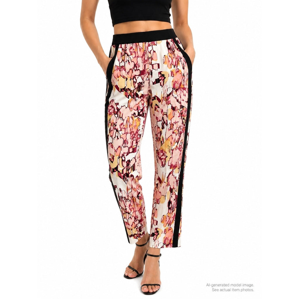 361. Donna Karan New York NWT Abstract Floral Ankle Pants Size 10