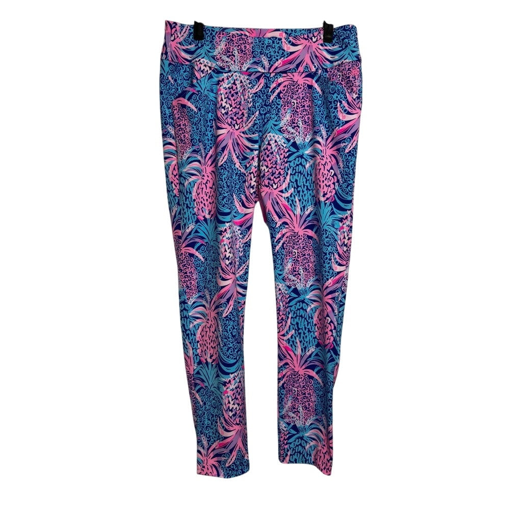 483. Lilly Pulitzer Luxletic Tropical Print Leggings Size 8