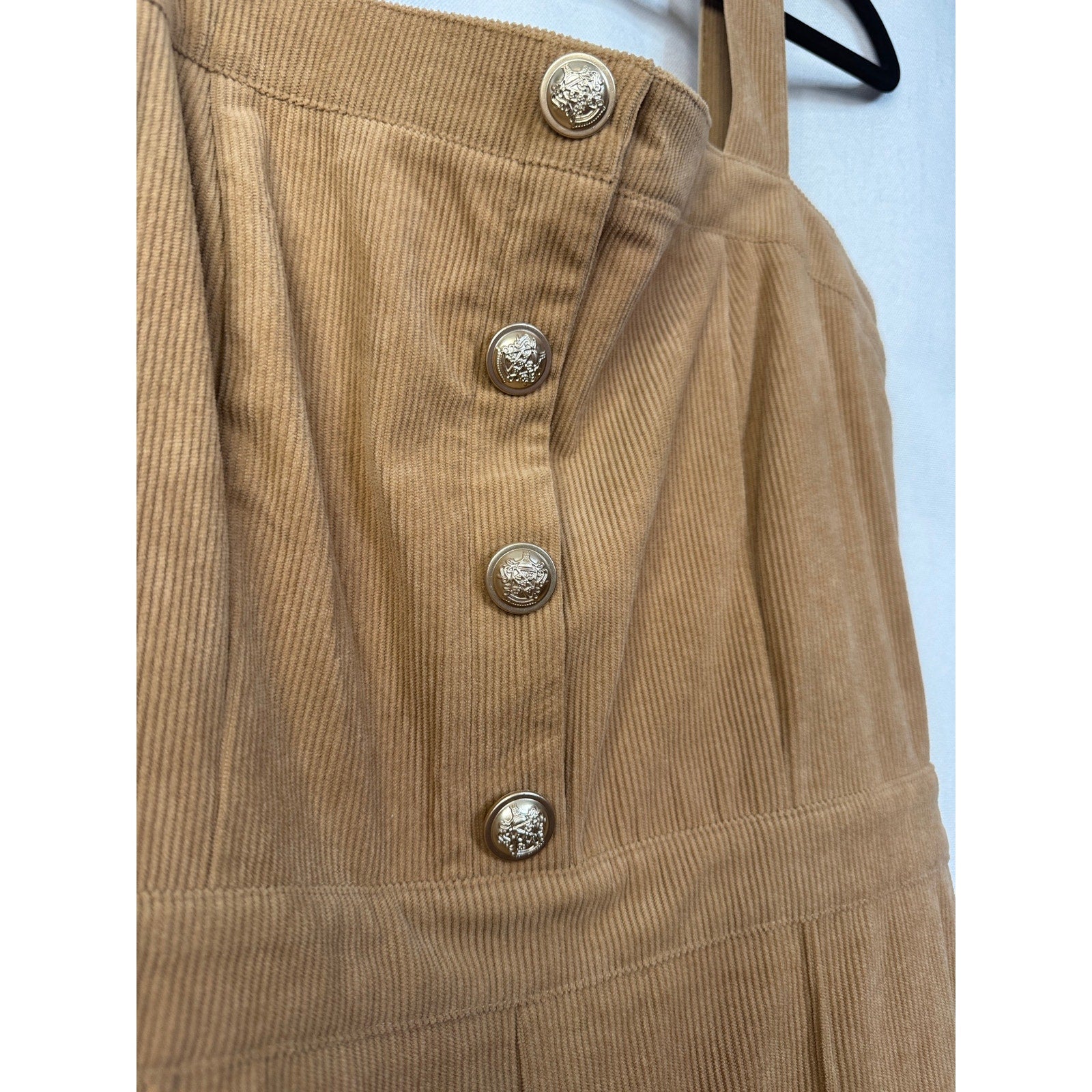 351. Jealous Tomato Camel Ribbed Flare Leg Jumpsuit NWOT Large