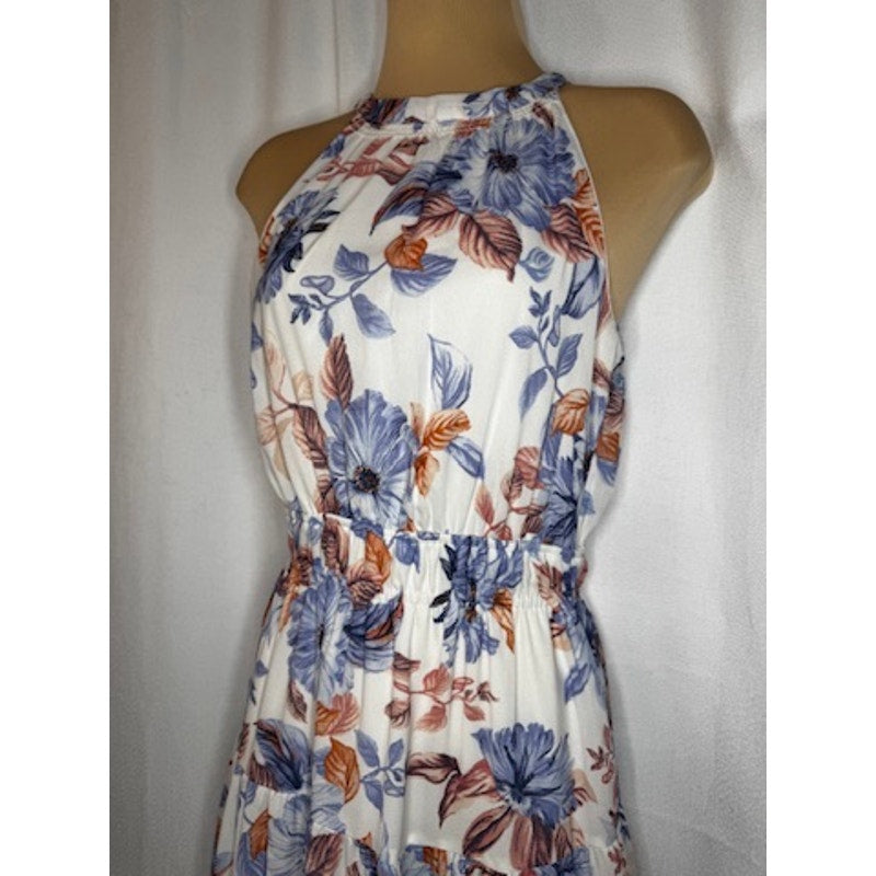 391. Japna Floral Halter Maxi Dress Size S EUC