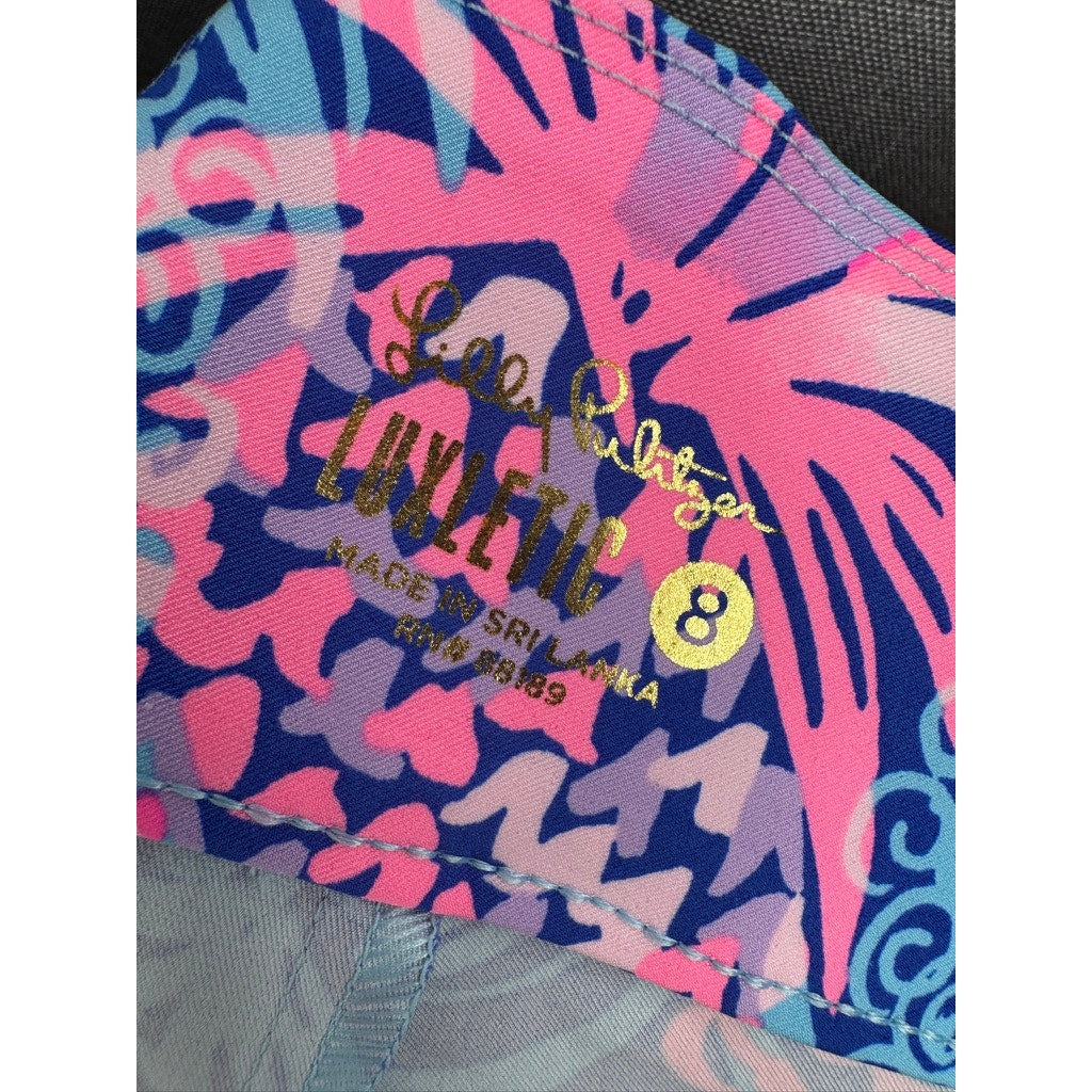 483. Lilly Pulitzer Luxletic Tropical Print Leggings Size 8