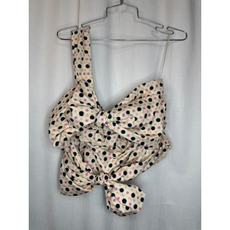 370. Maeve by Anthropologie One Shoulder Bow Crop Top Size 10 NWT