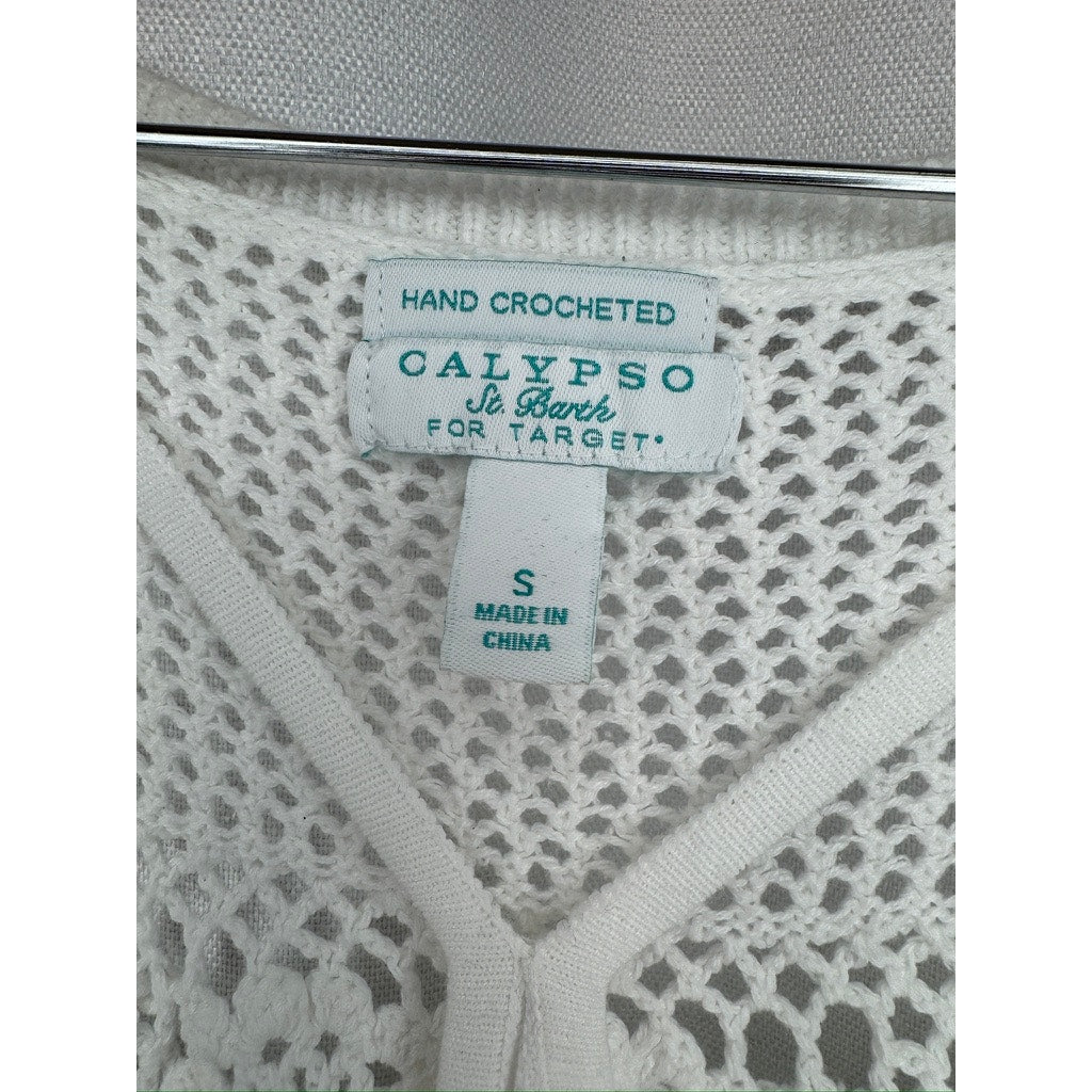 382. Calypso St. Barth for Target Hand Crocheted Sleeveless Dress Size S