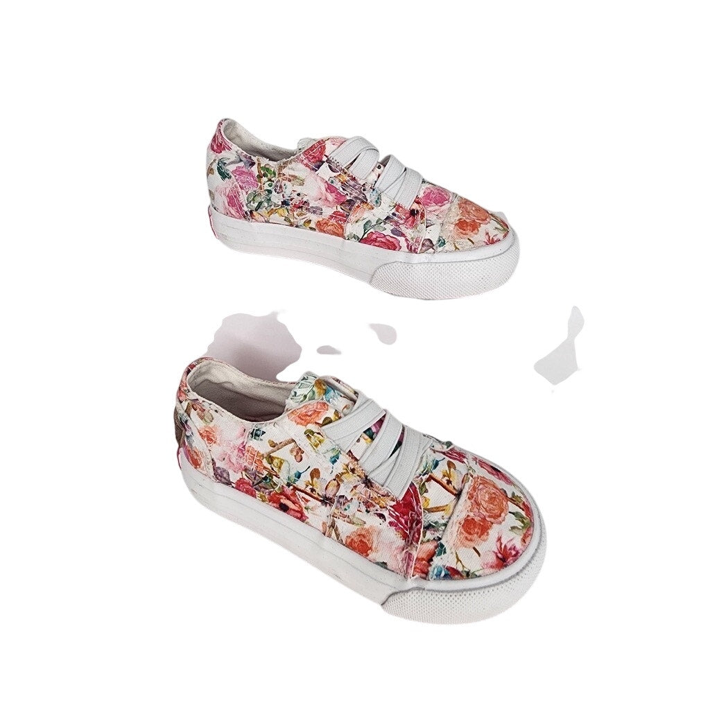505. Blowfish Malibu Floral Canvas Slip On Sneakers Girls/Toddler Size 7