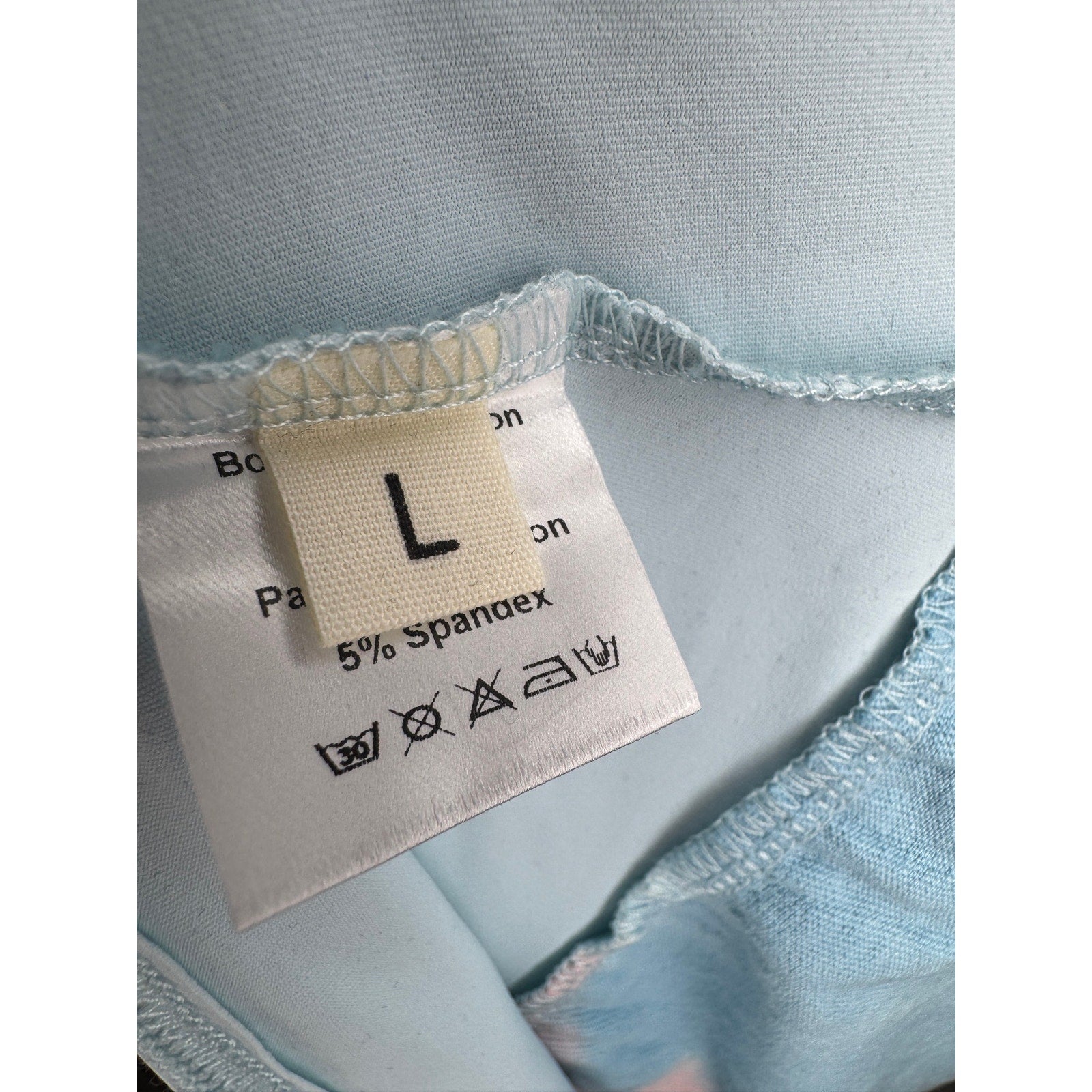 364. Maternity Pastel Tie-Dye Dolphin Hem Lounge Shorts Size Large