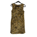 555. Kathy Ireland Animal Print Sleeveless Sheath Dress Size 10
