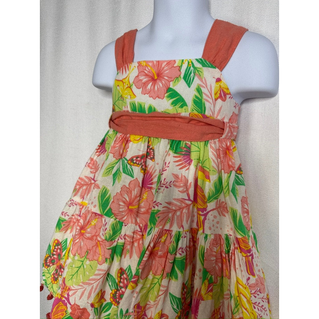 554. Tommy Bahama Tropical Floral Sundress Toddler 24M