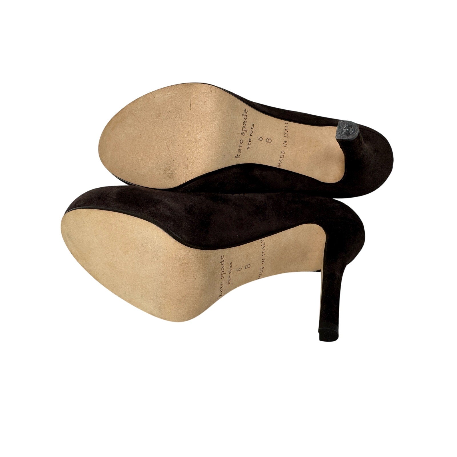 506 Kate Spade New York Brown Suede Pumps Size 6B Made in Italy