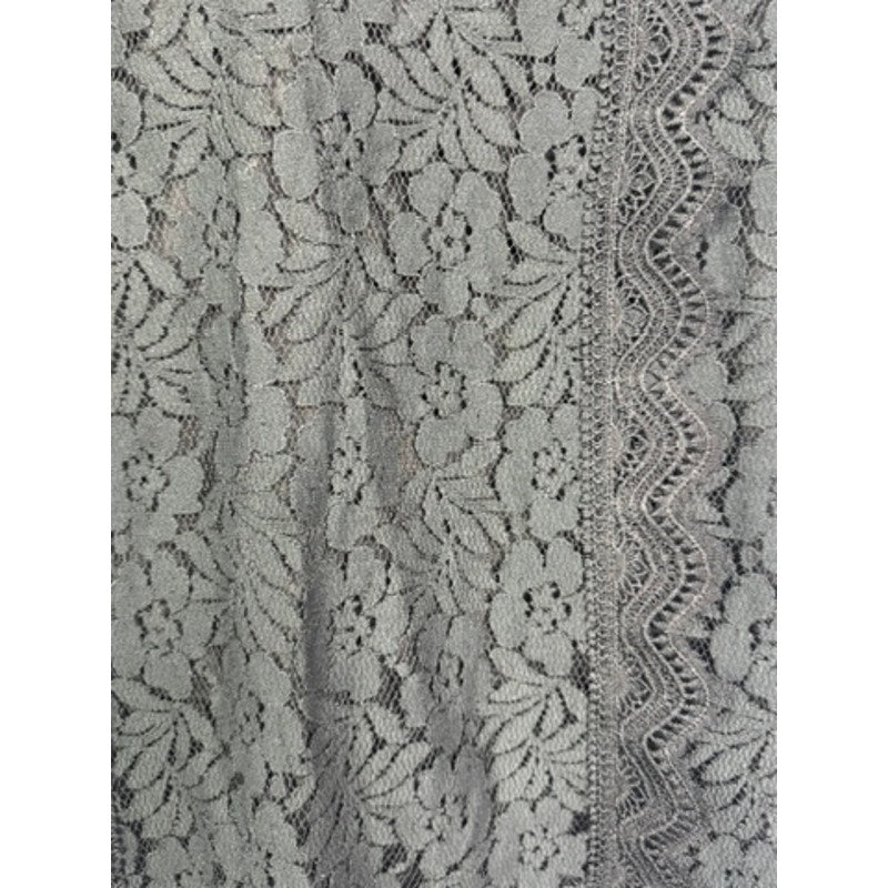 581. Pompis Store Black Floral Lace Sleeveless Blouse Top Size L NWT