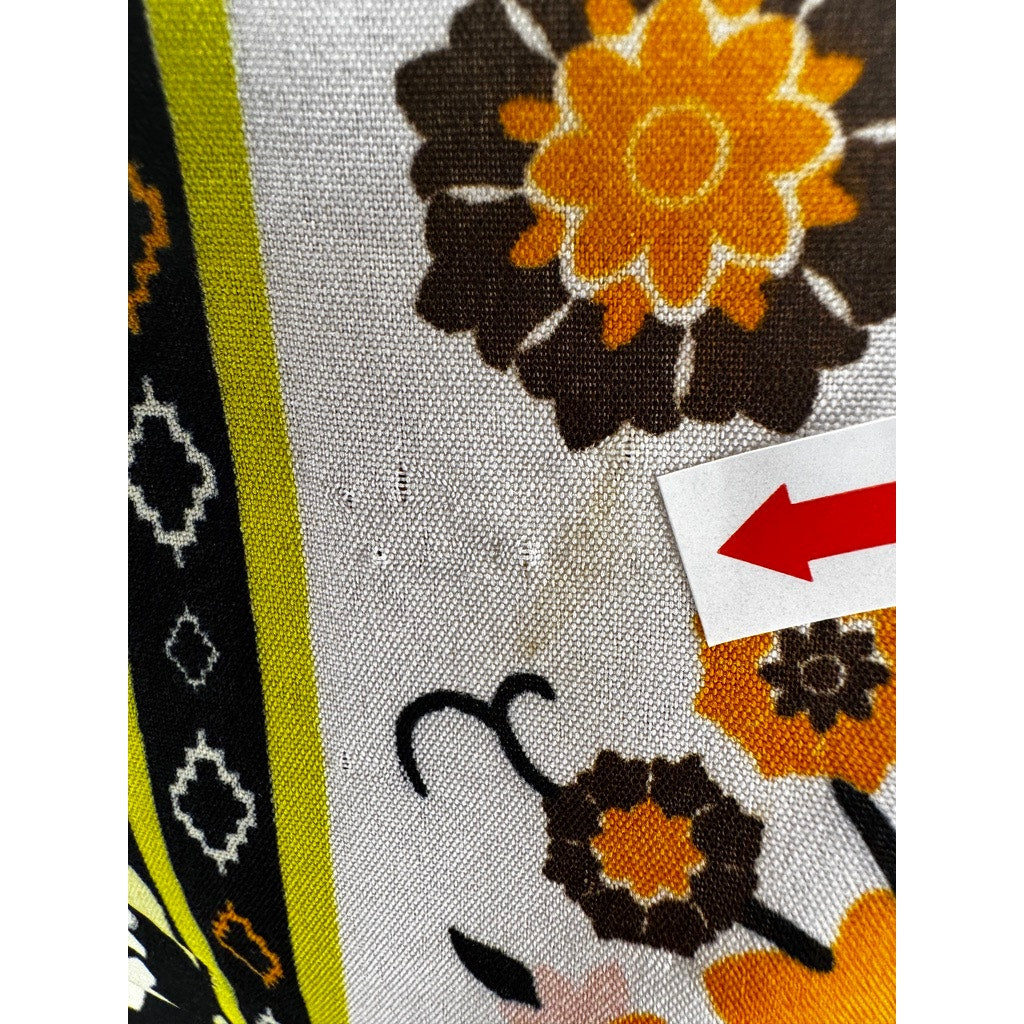 417. Gypsie Blu Floral Boho Caftan Poncho Cover Up One Size
