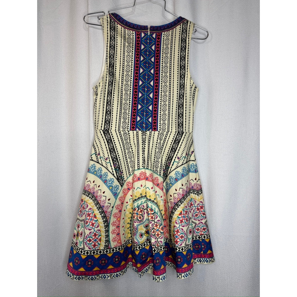 406. Flying Tomato Tribal Print Sleeveless Fit & Flare Dress Size M