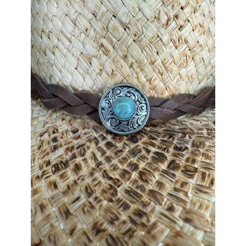 487. Stetson Straw Western Cowboy Hat Size S