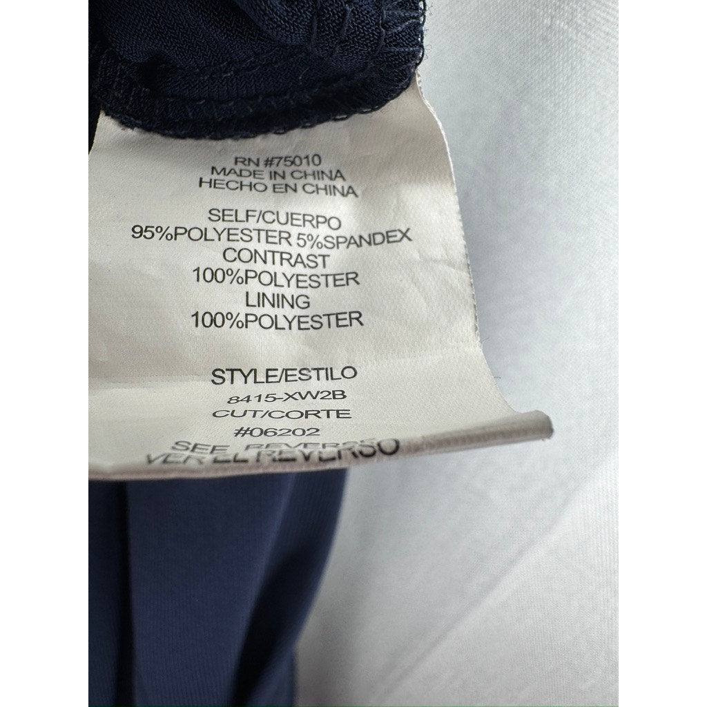435. City Triangles Navy Beaded Bandage Cocktail Dress Size 9
