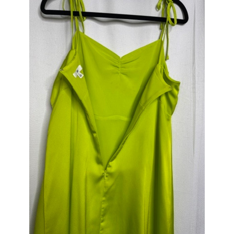 556. BP.  Nordstrom Lime Green Cowl Neck Mini Slip Dress Size XL NWT
