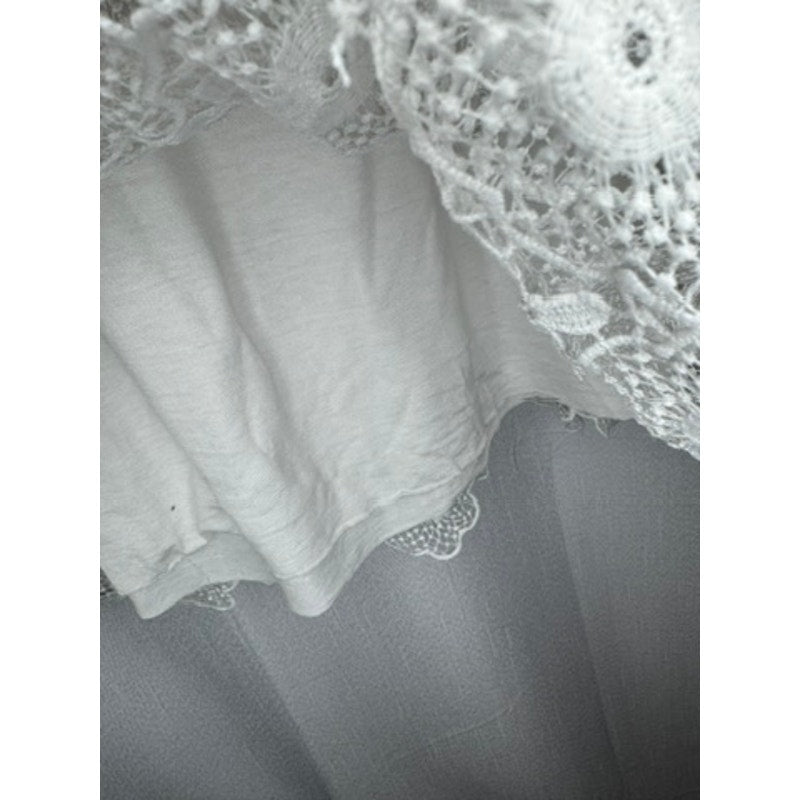 366. Cherish Made in Italy White Lace Overlay Dress Size 8
