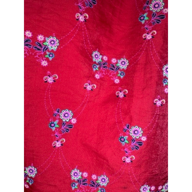 456. Disney Parks Floral Bow Party Dress Girls Size M Red