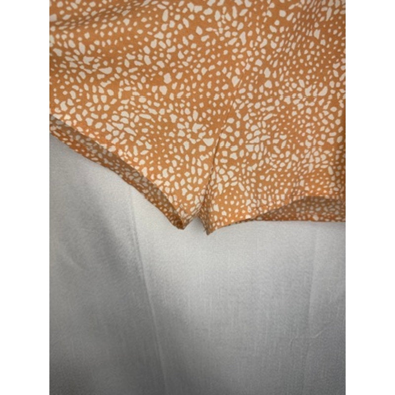 412. Entro Pebble Print Tiered Romper Tan White Size L