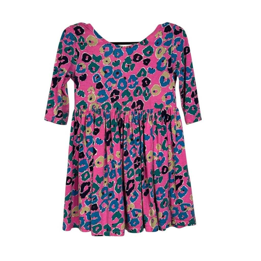 577. Lilly Pulitzer Girls Pink Leopard Print Dress Size S/4-5