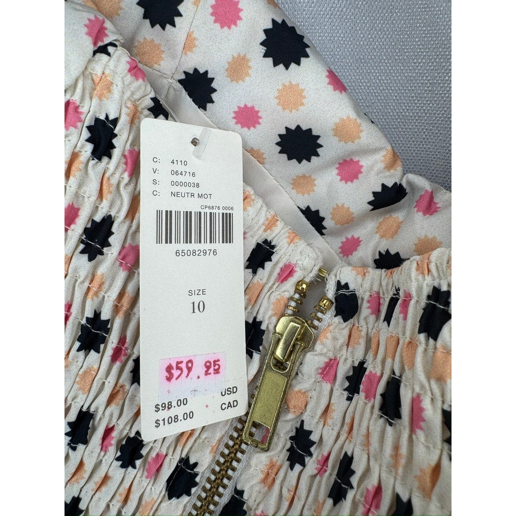 370. Maeve by Anthropologie One Shoulder Bow Crop Top Size 10 NWT