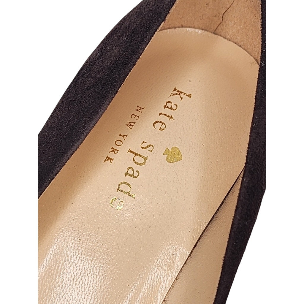 506 Kate Spade New York Brown Suede Pumps Size 6B Made in Italy