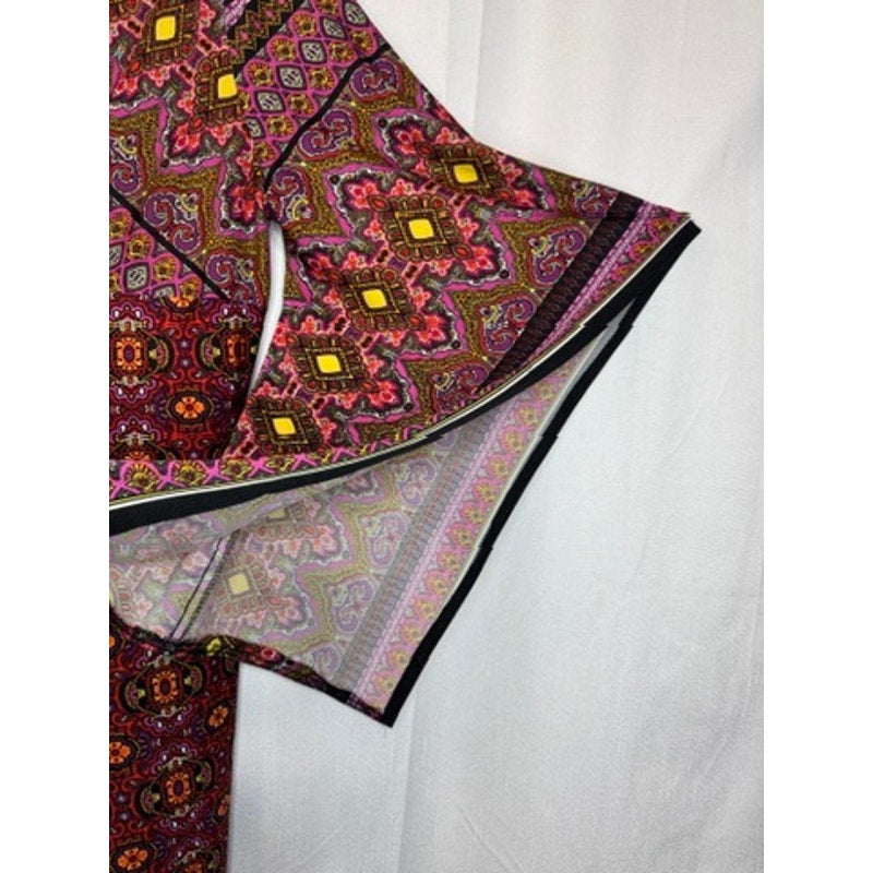 381. Ashley Stewart Paisley Boho Kimono Sleeve Dress Size 14/16